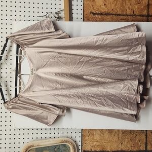 Listicle angel sleeve dress nude color NWT